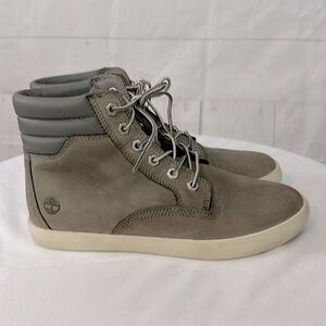 Timberland Size 8 Dausette Gray Hightop Sneaker Booties